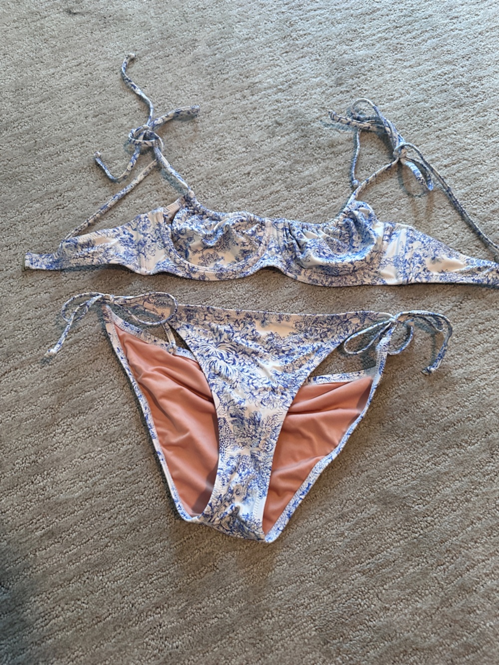 J Crew Blue & White Bikini